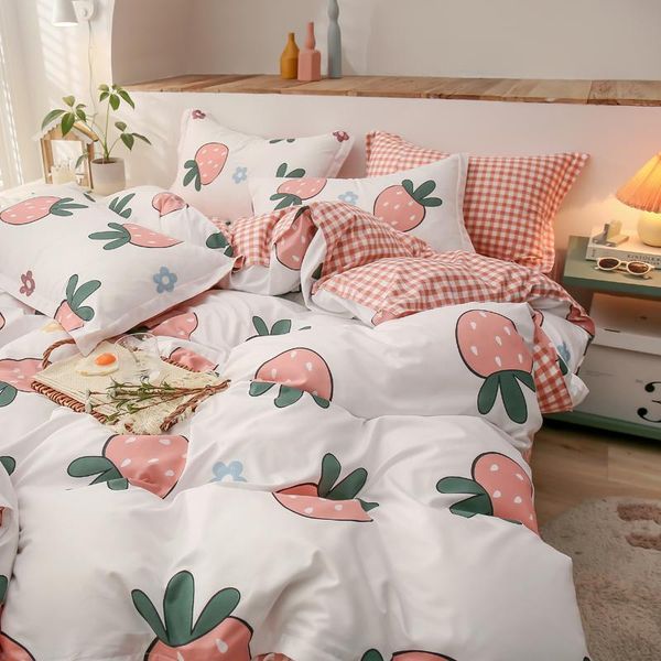 bedding sets all-cotton strawberry paradise four-piece thickening 100% cotton bed sheet of quilt cover fashion set
bedding sets all-cotton strawberry paradise four-piece thickening 100% cotton bed sheet of quilt cover fashion set