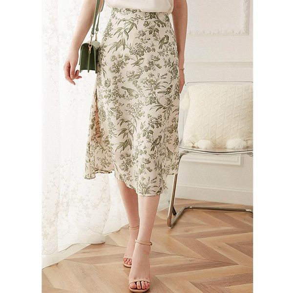 skirts women elegant design 100% silk shell printed high waist zipper mid-calf a-line bottom ladies fashion, Black
skirts women elegant design 100% silk shell printed high waist zipper mid-calf a-line bottom ladies fashion, Black