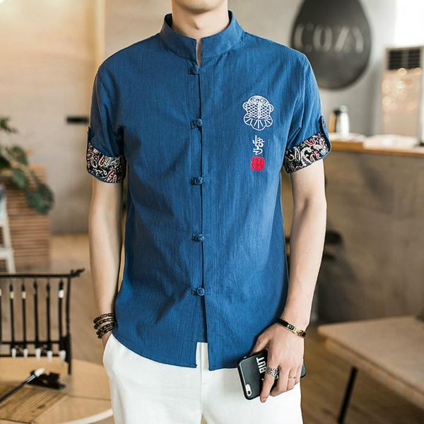 chinese style summe rfashion mens short sleeve casual shirt linen buckle embroidery wear quality many colors optional men's shirts, White;black
chinese style summe rfashion mens short sleeve casual shirt linen buckle embroidery wear quality many colors optional men's shirts, White;black
