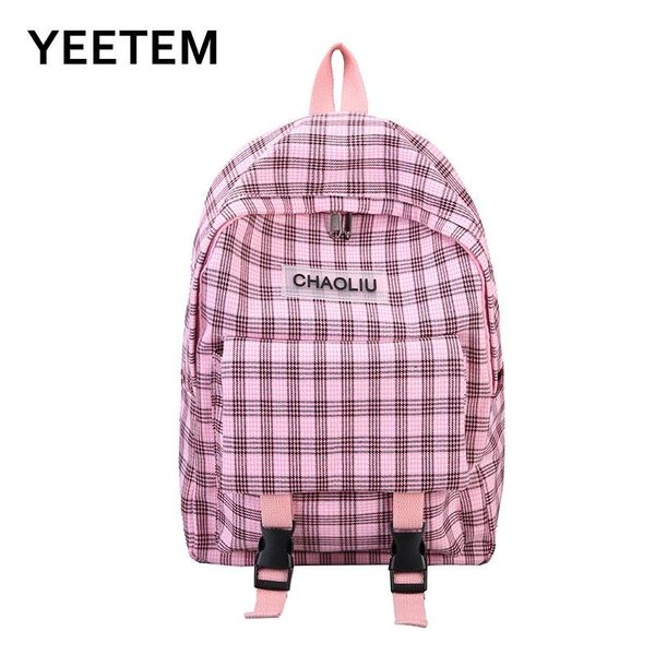 backpack student school bag check pattern 2021 canvas female large capacity travel campus
backpack student school bag check pattern 2021 canvas female large capacity travel campus