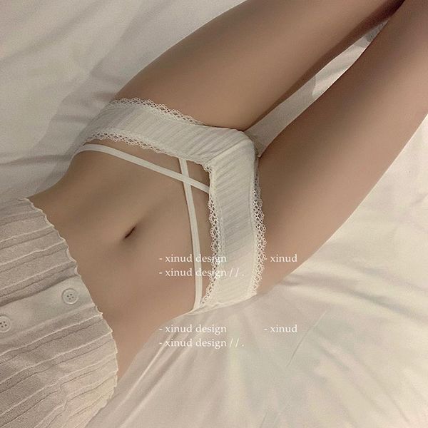 women's panties cute cotton women lace low-rise solid briefs female underwear cross strap temptation lingerie, Black;pink
women's panties cute cotton women lace low-rise solid briefs female underwear cross strap temptation lingerie, Black;pink