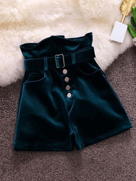 women's shorts velvet women fashion midi female buttons spring autumn high waist short trouser pocket black, White;black
women's shorts velvet women fashion midi female buttons spring autumn high waist short trouser pocket black, White;black