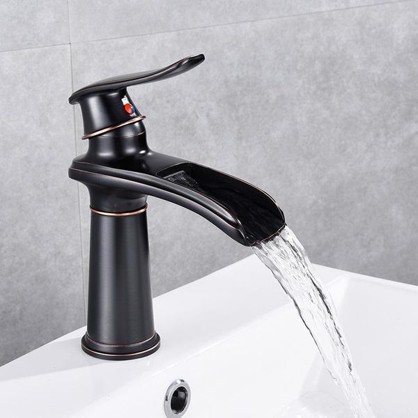 bathroom sink faucets basin black oil brass waterfall faucet single hole cold and water tap mixer torneira
bathroom sink faucets basin black oil brass waterfall faucet single hole cold and water tap mixer torneira