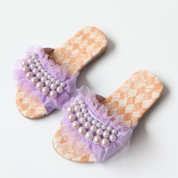 slipper children' slippers 2021 summer girl sandals pearl princess open-toe non-slip shoes sweet cute casual flats chic, Black;grey
slipper children' slippers 2021 summer girl sandals pearl princess open-toe non-slip shoes sweet cute casual flats chic, Black;grey