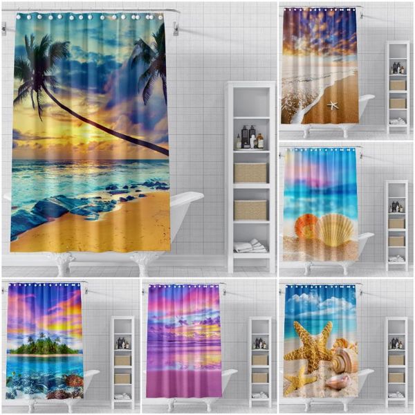 shower curtains landscape curtain beach bathroom douche gordijn bath with hooks waterproof fabric
shower curtains landscape curtain beach bathroom douche gordijn bath with hooks waterproof fabric