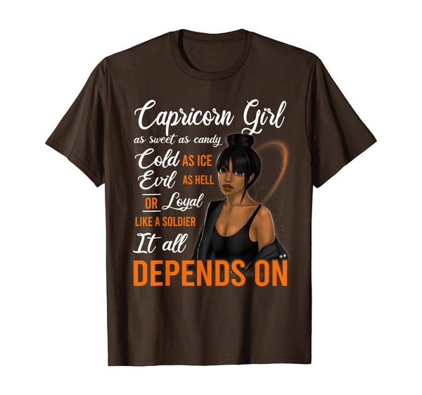 capricorn girl i can be mean as sweet as candy depend on you t-shirt, White;black 
capricorn girl i can be mean as sweet as candy depend on you t-shirt, White;black