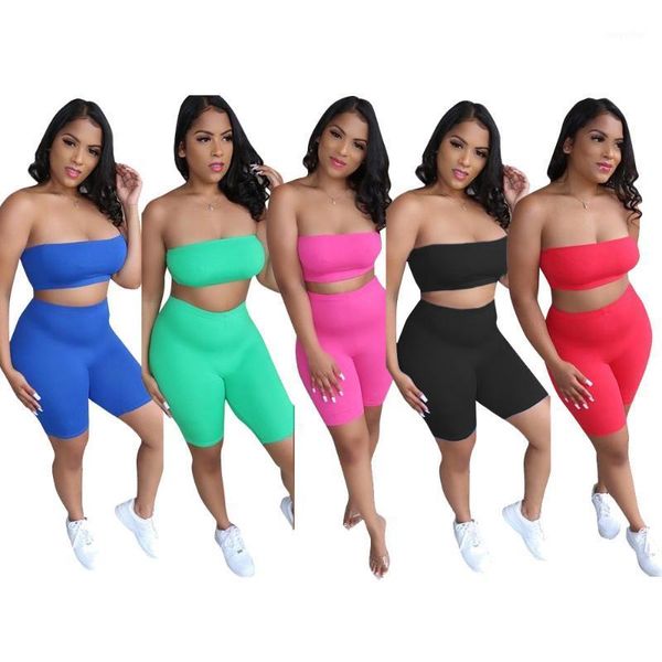summer women's wear casual strapless shorts sport two-piece suit solid color skinny fitness club tracksuits, Gray
summer women's wear casual strapless shorts sport two-piece suit solid color skinny fitness club tracksuits, Gray