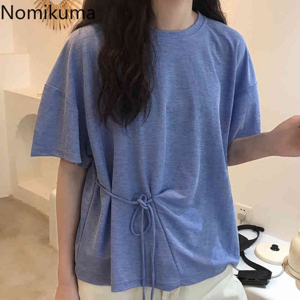 nomikuma slim waist lace up tshirts solid color o neck short sleeve t shirt women casual fashion basic tees female 3b949 210514, White
nomikuma slim waist lace up tshirts solid color o neck short sleeve t shirt women casual fashion basic tees female 3b949 210514, White