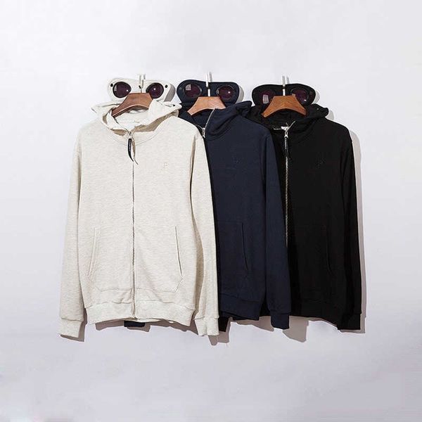 2021 autumn/winter new company embroidered zipper coat glasses hooded sweater coat, Black
2021 autumn/winter new company embroidered zipper coat glasses hooded sweater coat, Black