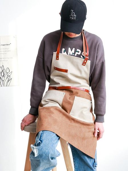 aprons retro household denim apron breathable and comfortable barista work clothes for women men coffee supplies
aprons retro household denim apron breathable and comfortable barista work clothes for women men coffee supplies