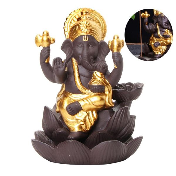 fragrance lamps ceramic ganesha backflow incense burner figurine elephant god statue home holder golden
fragrance lamps ceramic ganesha backflow incense burner figurine elephant god statue home holder golden