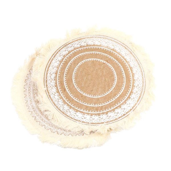 mats & pads 2pcs tassel placemats heat resistance concise knit tableware (white)
mats & pads 2pcs tassel placemats heat resistance concise knit tableware (white)