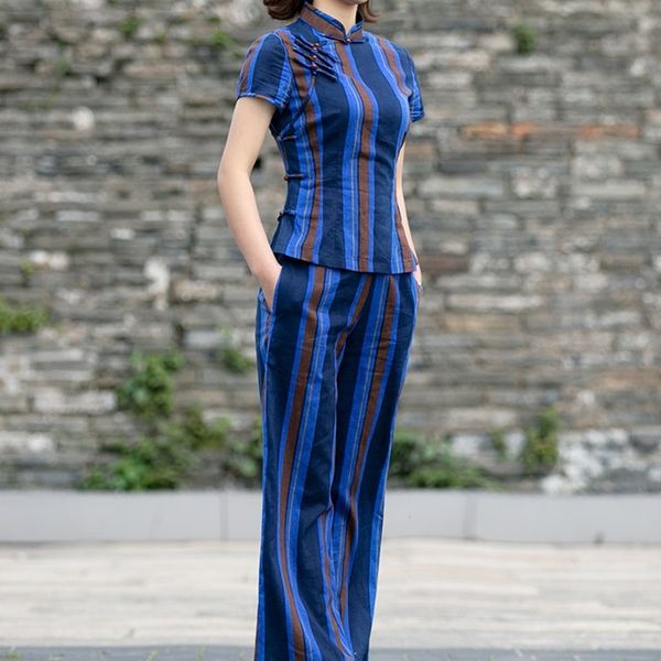 women cotton and linen yoga clothes striped loose tai chi clothing for female traditional chinese clothing for women 10280, Red
women cotton and linen yoga clothes striped loose tai chi clothing for female traditional chinese clothing for women 10280, Red