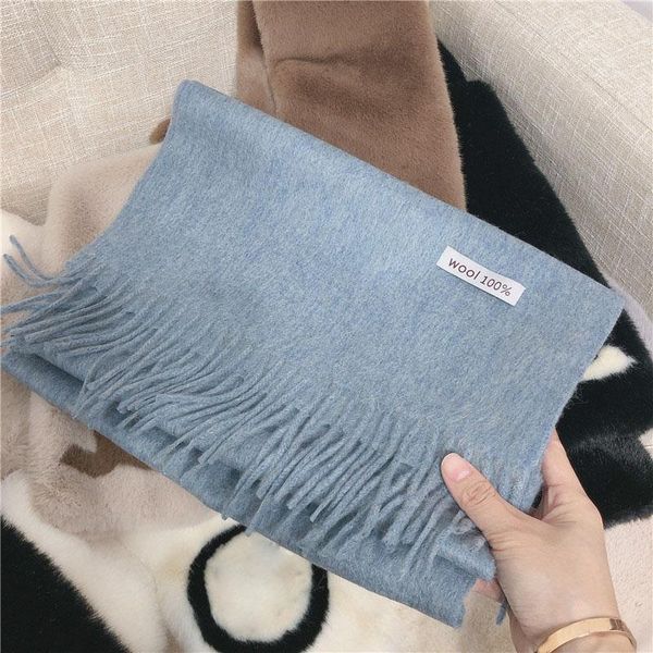 scarves 100% wool winter scarf womens lady solid luxury autumn fashion designer bufanda mujer bandana women hijab, Blue;gray
scarves 100% wool winter scarf womens lady solid luxury autumn fashion designer bufanda mujer bandana women hijab, Blue;gray