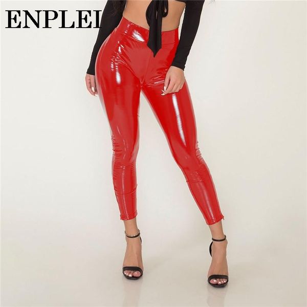 women's leggings leather high waist pants women fashion spring autumn daily casual wet look stretch trousers stage solid, Black
women's leggings leather high waist pants women fashion spring autumn daily casual wet look stretch trousers stage solid, Black
