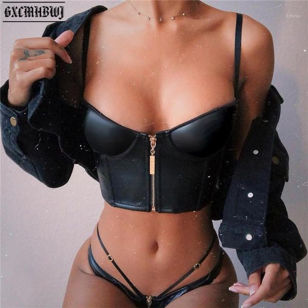 gxcmhbwj soft leather beautiful back metal front zipper female corset underwear crop streetwear punk rock style women bra bustiers & co, Black;white
gxcmhbwj soft leather beautiful back metal front zipper female corset underwear crop streetwear punk rock style women bra bustiers & co, Black;white