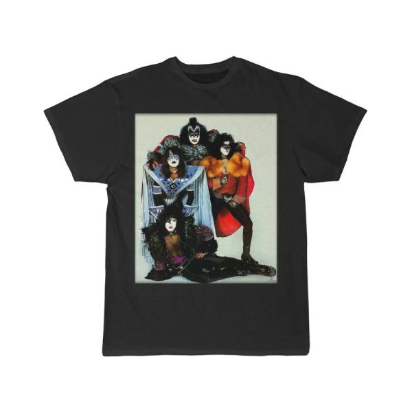 kiss from people magazine men's short sleeve tee, White;black 
kiss from people magazine men's short sleeve tee, White;black