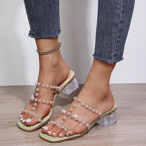sandals women slippers summer square head open toe bead transparent flat bottom sandales femmes été zapatos mujer, Black
sandals women slippers summer square head open toe bead transparent flat bottom sandales femmes été zapatos mujer, Black