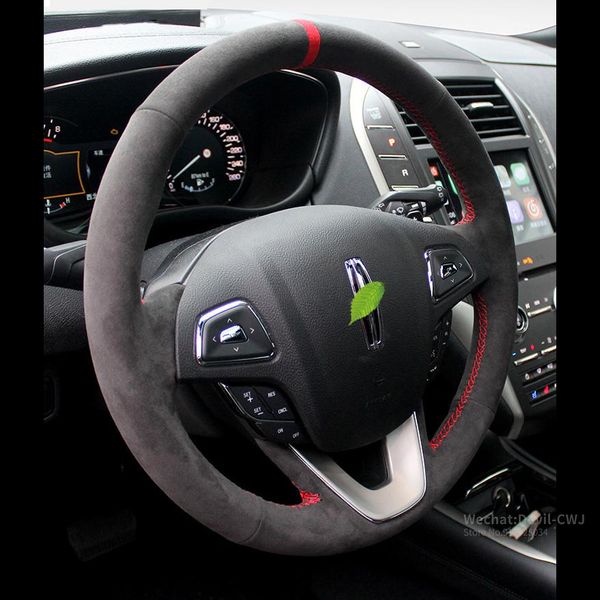 for lincoln continentai mkz mkc mkx auto alcantara steering wheel cover suede hand-sewn grip cover auto interior car accessories
for lincoln continentai mkz mkc mkx auto alcantara steering wheel cover suede hand-sewn grip cover auto interior car accessories