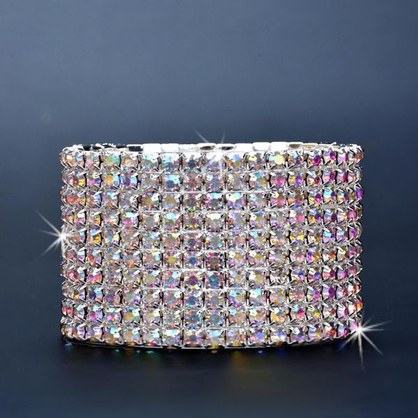 link, chain blijery luxury 10 rows rhinestone crystal bracelets &bangles for women bridal wedding bracelet elastic wristband prom jewelry, Black
link, chain blijery luxury 10 rows rhinestone crystal bracelets &bangles for women bridal wedding bracelet elastic wristband prom jewelry, Black