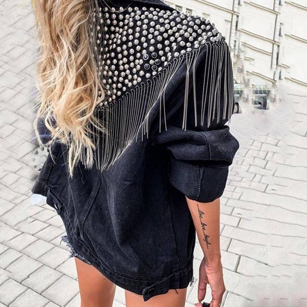 women's jackets duisnena boho denim jacket/coats women long sleeve autumn/spring loose casual jean female outerwear hip hop rivet coat, Black;brown
women's jackets duisnena boho denim jacket/coats women long sleeve autumn/spring loose casual jean female outerwear hip hop rivet coat, Black;brown
