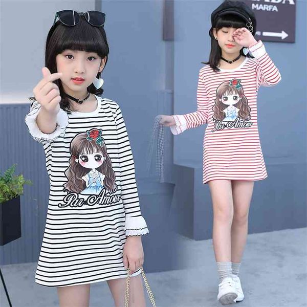 casual kids girl dress long sleeve clothes summer fall cartoon long t-shirts cotton stripe cute princess dress 6 8 10 12 14years 210622, Red;yellow
casual kids girl dress long sleeve clothes summer fall cartoon long t-shirts cotton stripe cute princess dress 6 8 10 12 14years 210622, Red;yellow