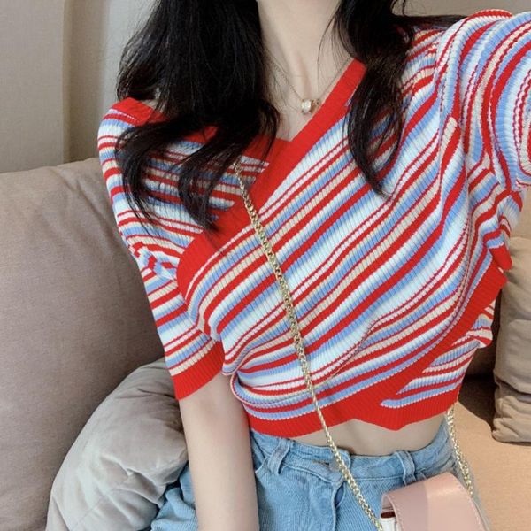women's tshirts japan vintage lovely irregular cross v-neck striped t-shirt lady tunic tee female sweet chic tshirt for women, White
women's tshirts japan vintage lovely irregular cross v-neck striped t-shirt lady tunic tee female sweet chic tshirt for women, White