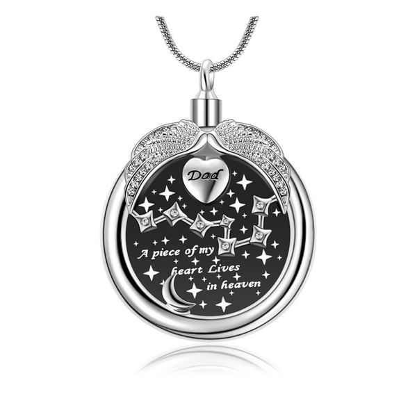 wholesale round moon cremation pendant souvenirs for storing pet/human ashes, Silver
wholesale round moon cremation pendant souvenirs for storing pet/human ashes, Silver