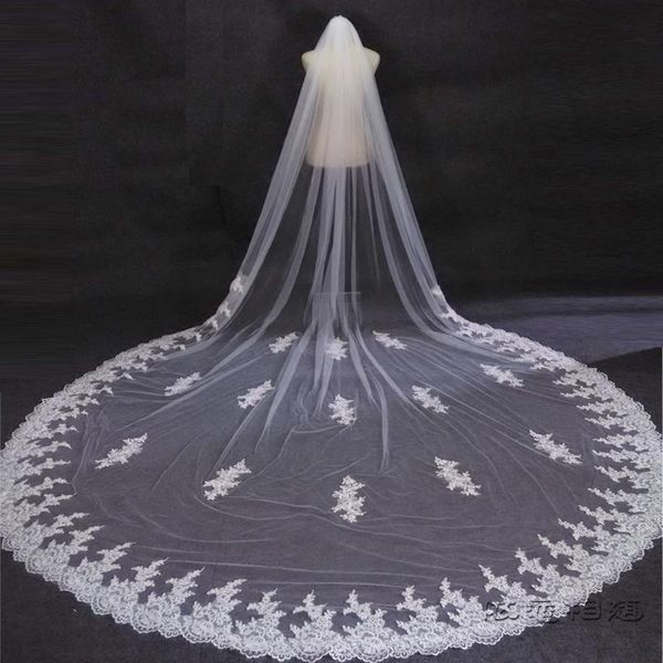 bridal veils 2021 lace long wedding veil cathedral 3m metro accessories white ivory mantilla muslim voile mariage velos, Black
bridal veils 2021 lace long wedding veil cathedral 3m metro accessories white ivory mantilla muslim voile mariage velos, Black