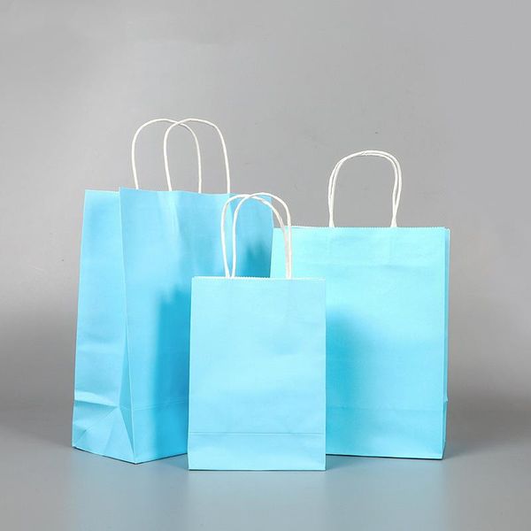 storage bags 10pcs sky blue kraft paper with handle vertical festival gift bag package for wedding party
storage bags 10pcs sky blue kraft paper with handle vertical festival gift bag package for wedding party