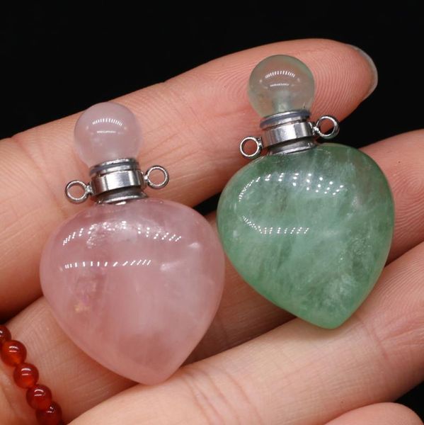 pendant necklaces 1pcs natural stone crystal rose quartzs green aventurine perfume bottle elegant women essential oil vial jewelry size 24x3, Silver
pendant necklaces 1pcs natural stone crystal rose quartzs green aventurine perfume bottle elegant women essential oil vial jewelry size 24x3, Silver