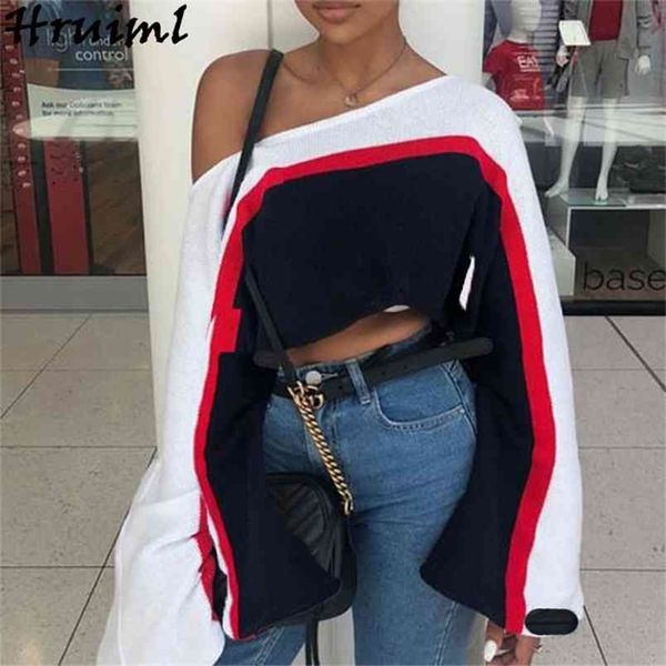 sweater women casual loose long sleeve slash neck lady pullovers knitted sweaters autumn fashion striped crop sueter mujer 210513, White;black
sweater women casual loose long sleeve slash neck lady pullovers knitted sweaters autumn fashion striped crop sueter mujer 210513, White;black