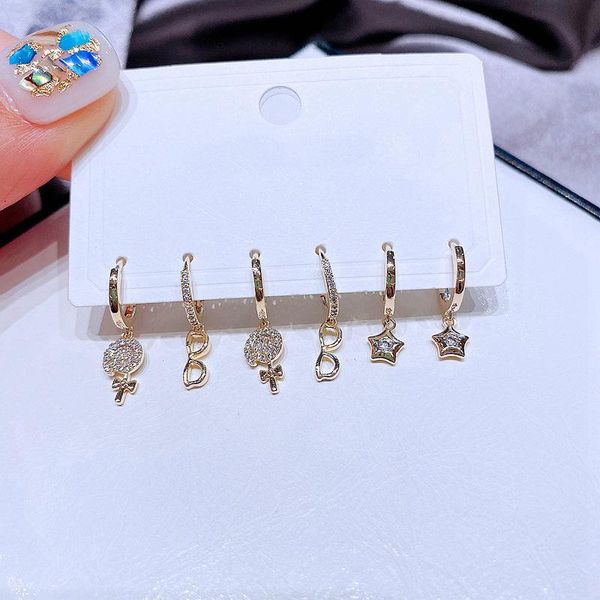 hoop & huggie fashion 6 piece set punk geometric star earrings for women piercing huggies hoops jewelry gift, Golden;silver
hoop & huggie fashion 6 piece set punk geometric star earrings for women piercing huggies hoops jewelry gift, Golden;silver