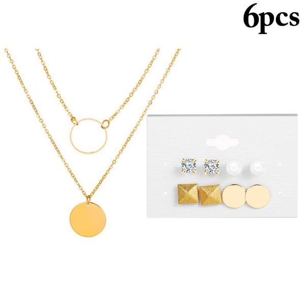 earrings & necklace girl set fashion rhinestone alloy clavicle chain fake pearl tassel jewelry accessories gifts, Silver
earrings & necklace girl set fashion rhinestone alloy clavicle chain fake pearl tassel jewelry accessories gifts, Silver