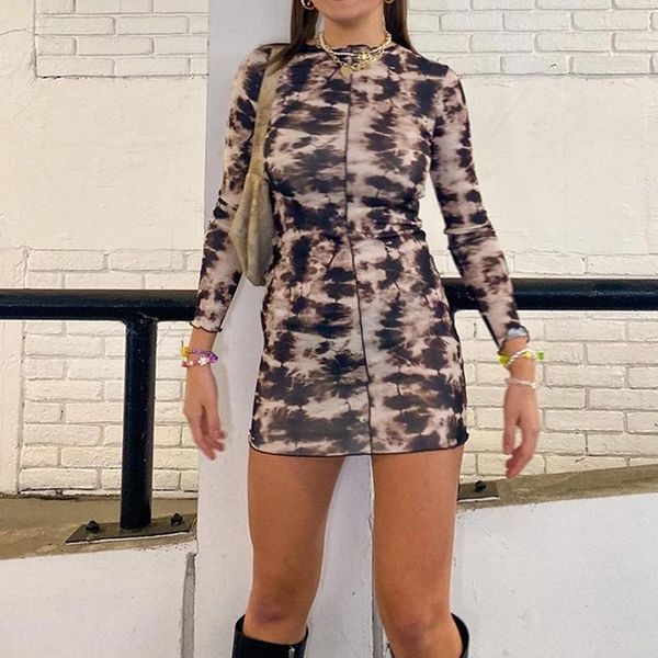 casual dresses women fashion bodycon dress long sleeve tie dye 2021 fall o neck ruffles print streetwear vestido mini, Black;gray
casual dresses women fashion bodycon dress long sleeve tie dye 2021 fall o neck ruffles print streetwear vestido mini, Black;gray