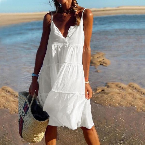 casual dresses dress women summer korean fashion sleeveless pure color button loose midi vestidos de fiesta-vestido mujer, Black;gray
casual dresses dress women summer korean fashion sleeveless pure color button loose midi vestidos de fiesta-vestido mujer, Black;gray