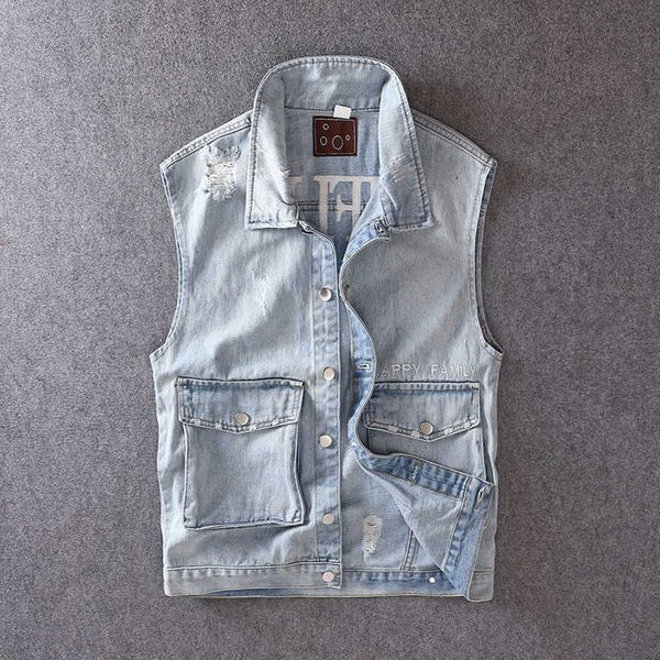men's vests streetwear fashion retro light blue loose fit multi pockets overall casual denim coats hip hop angling jacket 2bsd, Black;white
men's vests streetwear fashion retro light blue loose fit multi pockets overall casual denim coats hip hop angling jacket 2bsd, Black;white