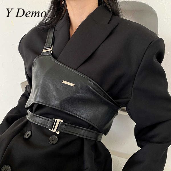 y demo gothic techwear pu leather buckle vest women sleeveless strap female harajuku 210714, Black;white
y demo gothic techwear pu leather buckle vest women sleeveless strap female harajuku 210714, Black;white
