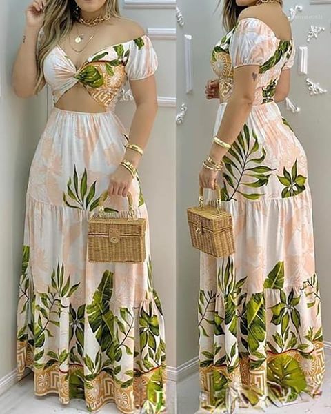 women's tracksuits woman color printing holiday style hollow dress, Gray 
women's tracksuits woman color printing holiday style hollow dress, Gray