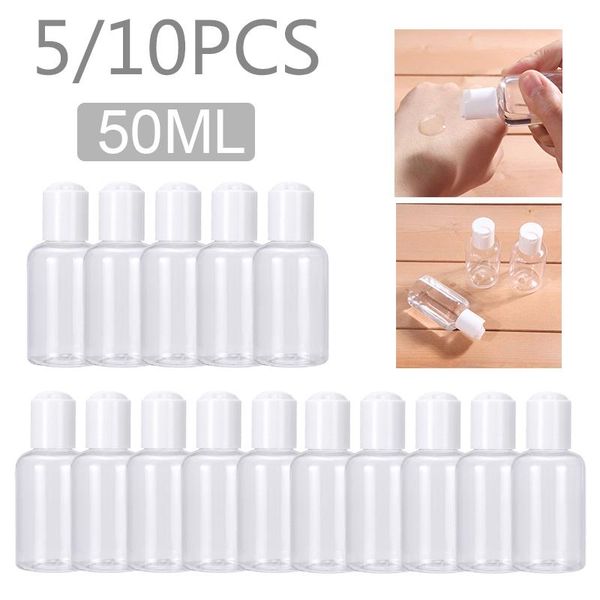 5/10pcs portable cream lotion cosmetic container bottle travel kits empty small 50ml transparent plastic bottles with disc cap storage & jar
5/10pcs portable cream lotion cosmetic container bottle travel kits empty small 50ml transparent plastic bottles with disc cap storage & jar