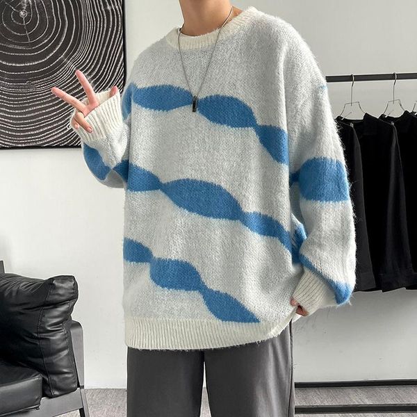 men's sweaters hybskr oversized striped mens sweatshirt o-neck warm fashion harajuku knitted pullovers autumn soft knitw, White;black
men's sweaters hybskr oversized striped mens sweatshirt o-neck warm fashion harajuku knitted pullovers autumn soft knitw, White;black