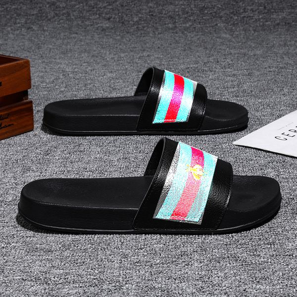 2021 men women bee pattern slipper fashion designers flat slides flip flops summer outdoor loafers bath shoes beachwear slippers, Black
2021 men women bee pattern slipper fashion designers flat slides flip flops summer outdoor loafers bath shoes beachwear slippers, Black