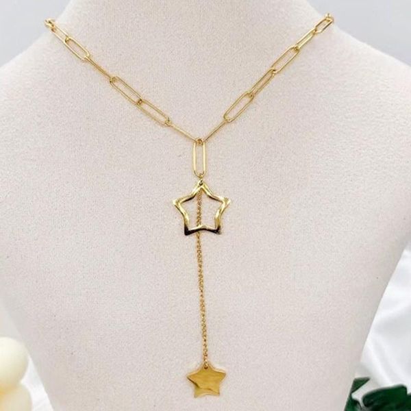 chains creative necklace woman long necklaces women stars pendant ladies pentagram jewellery lady jewelry trendy collier, Silver
chains creative necklace woman long necklaces women stars pendant ladies pentagram jewellery lady jewelry trendy collier, Silver