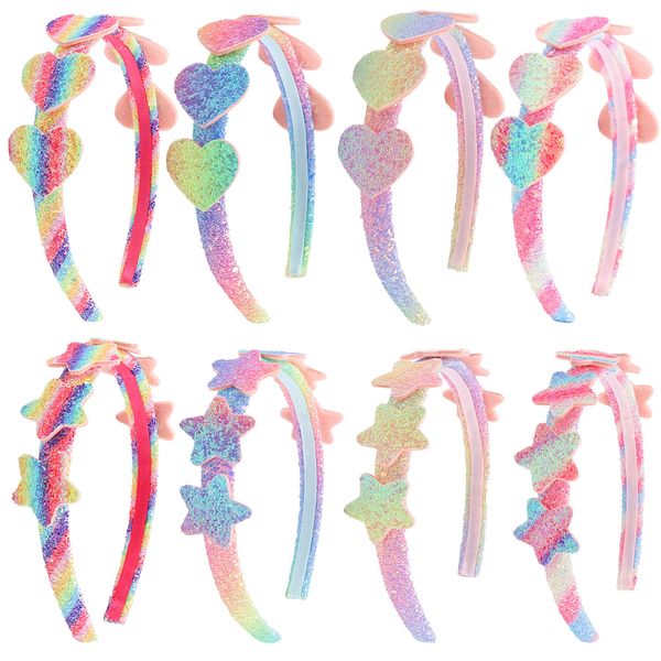 baby rainbow headband girl with sequin star heart love head hair sticks cartoon children shining kids accessory, Slivery;white
baby rainbow headband girl with sequin star heart love head hair sticks cartoon children shining kids accessory, Slivery;white