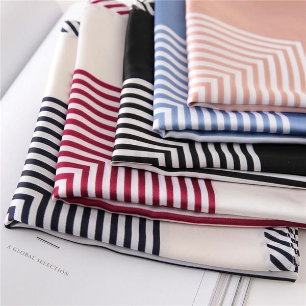 scarves 2021 scarf square silk shawl lady neck foulard striped head wraps for women bandana bag hair neckerchief summer, Blue;gray
scarves 2021 scarf square silk shawl lady neck foulard striped head wraps for women bandana bag hair neckerchief summer, Blue;gray