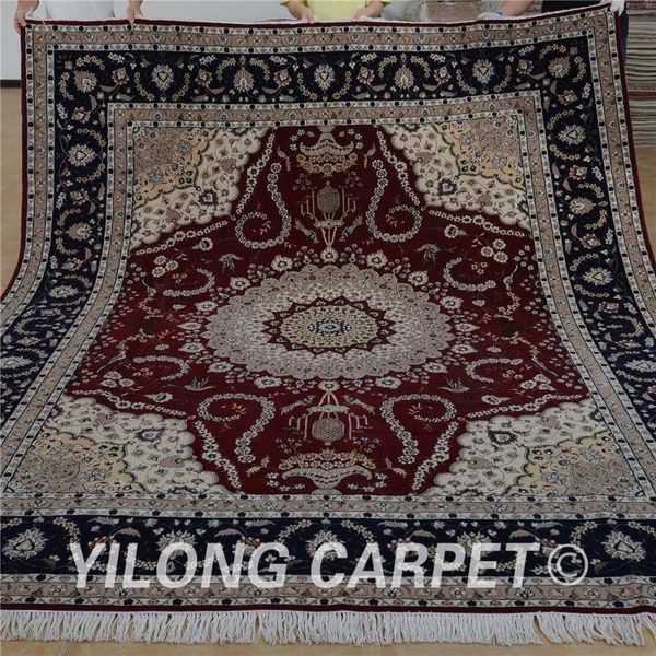 carpets yilong 8'x10' antique tabriz carpet red wool exquisite oriental silk turkish rugs (1310)
carpets yilong 8'x10' antique tabriz carpet red wool exquisite oriental silk turkish rugs (1310)