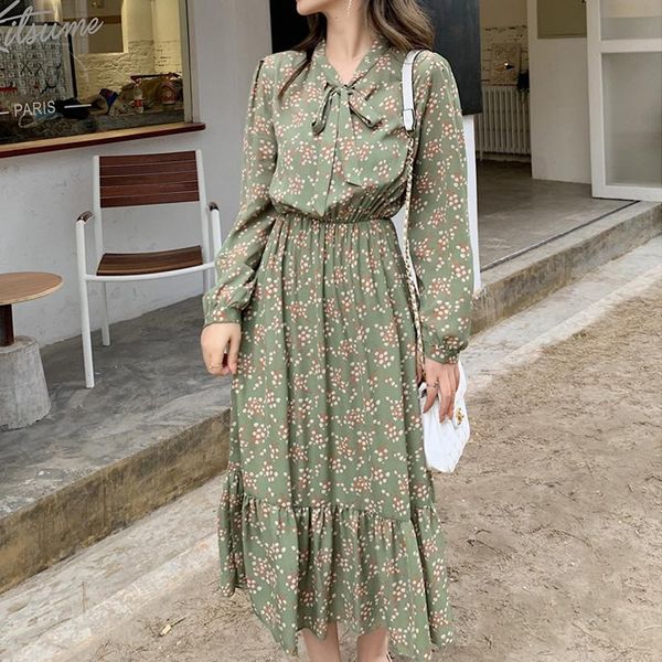 casual dresses elegant floral print women long dress bow collar sleeve female ruffled 2021 spring summer ladies 2xl, Black;gray
casual dresses elegant floral print women long dress bow collar sleeve female ruffled 2021 spring summer ladies 2xl, Black;gray