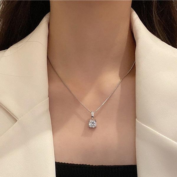 vsnow luxury minimalist stainless steel engagement pendant necklace for women exquisite square chain jewelry wholesale necklaces, Silver
vsnow luxury minimalist stainless steel engagement pendant necklace for women exquisite square chain jewelry wholesale necklaces, Silver