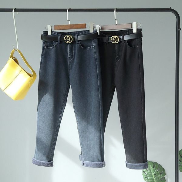 jeans winter woman korean thickening mom elastic black pipe pants versatile warm high waist jeans nksb, Blue
jeans winter woman korean thickening mom elastic black pipe pants versatile warm high waist jeans nksb, Blue