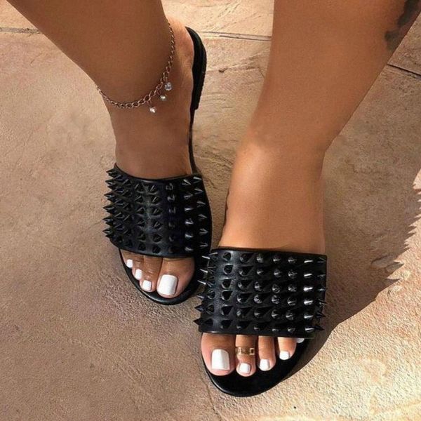 2020 new women fashion summer rivets open toe flat ladies beach shoes outdoor lightweight non slip slides slippers flip flops 27tt#, Black
2020 new women fashion summer rivets open toe flat ladies beach shoes outdoor lightweight non slip slides slippers flip flops 27tt#, Black